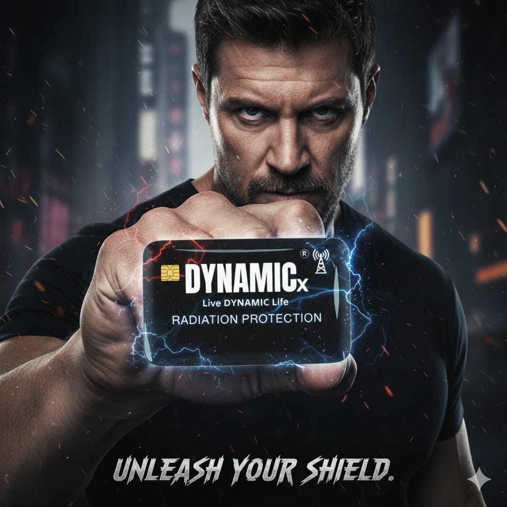 DYNAMICx Premium Radiation Protection Chip Safeguard against harmful radiation From: Mobile Phones, Computers, Tablet PC’S, Wi-Fi Routers ( Black )